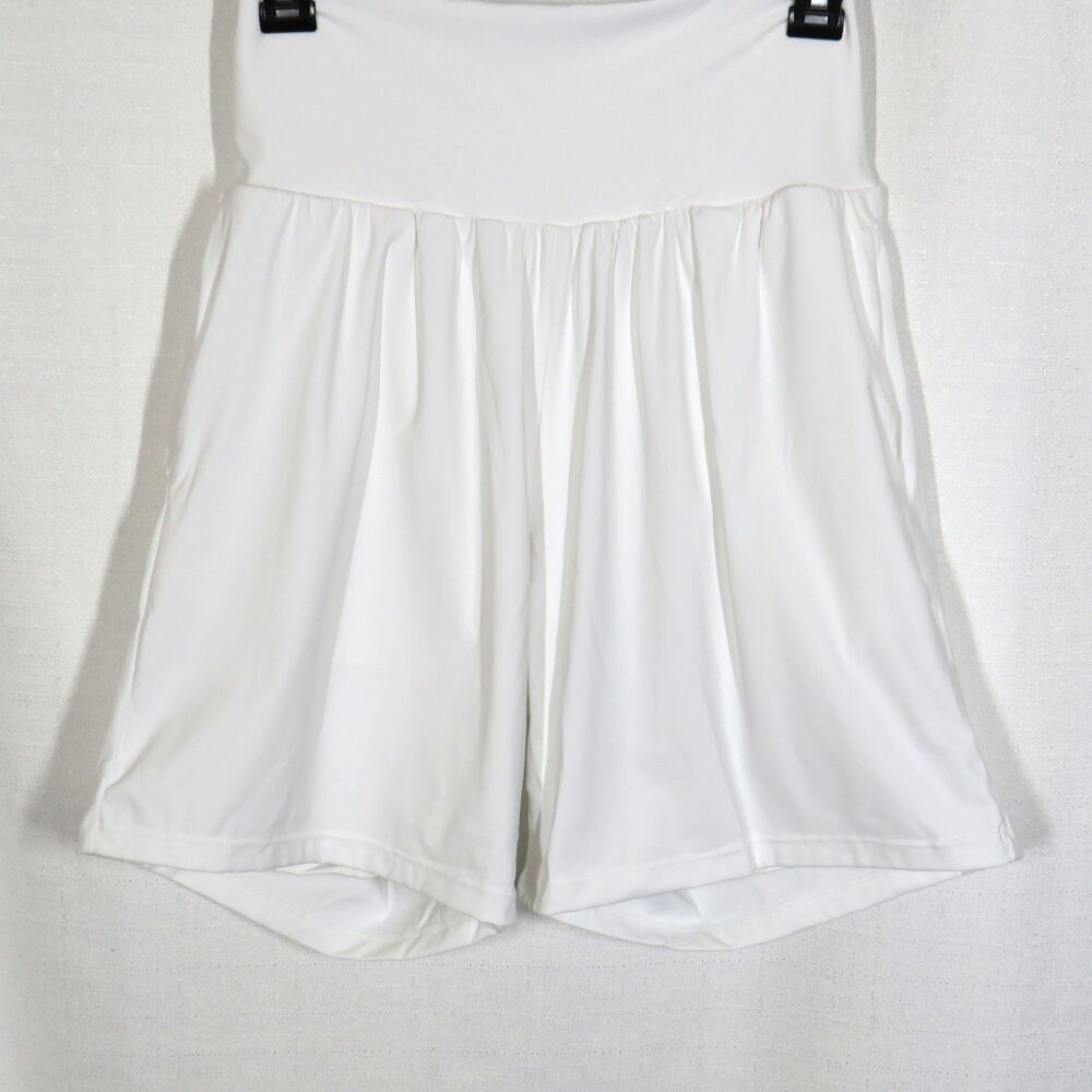Halara SoftlyZero Airy Super High Waist 2-in-1 Cool Touch 7" Yoga Shorts White M - Picture 4 of 8
